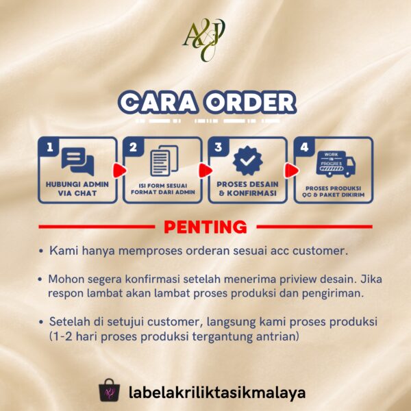 1 LAbel Akrilik Gold