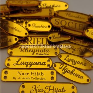 Label Akrilik Gold