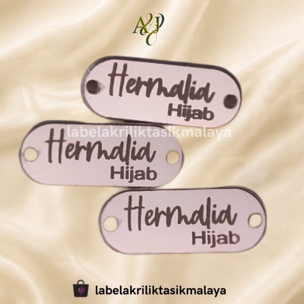 3 Label Akrilik Rosegold