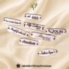 4 Label Akrilik Rosegold