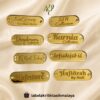 5 Label Akrilik Gold